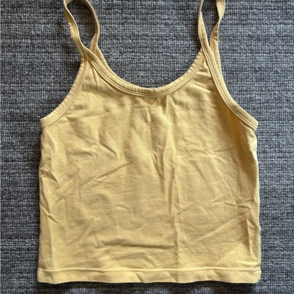ARQ Yellow Crop Tank - Picture 1 of 2
